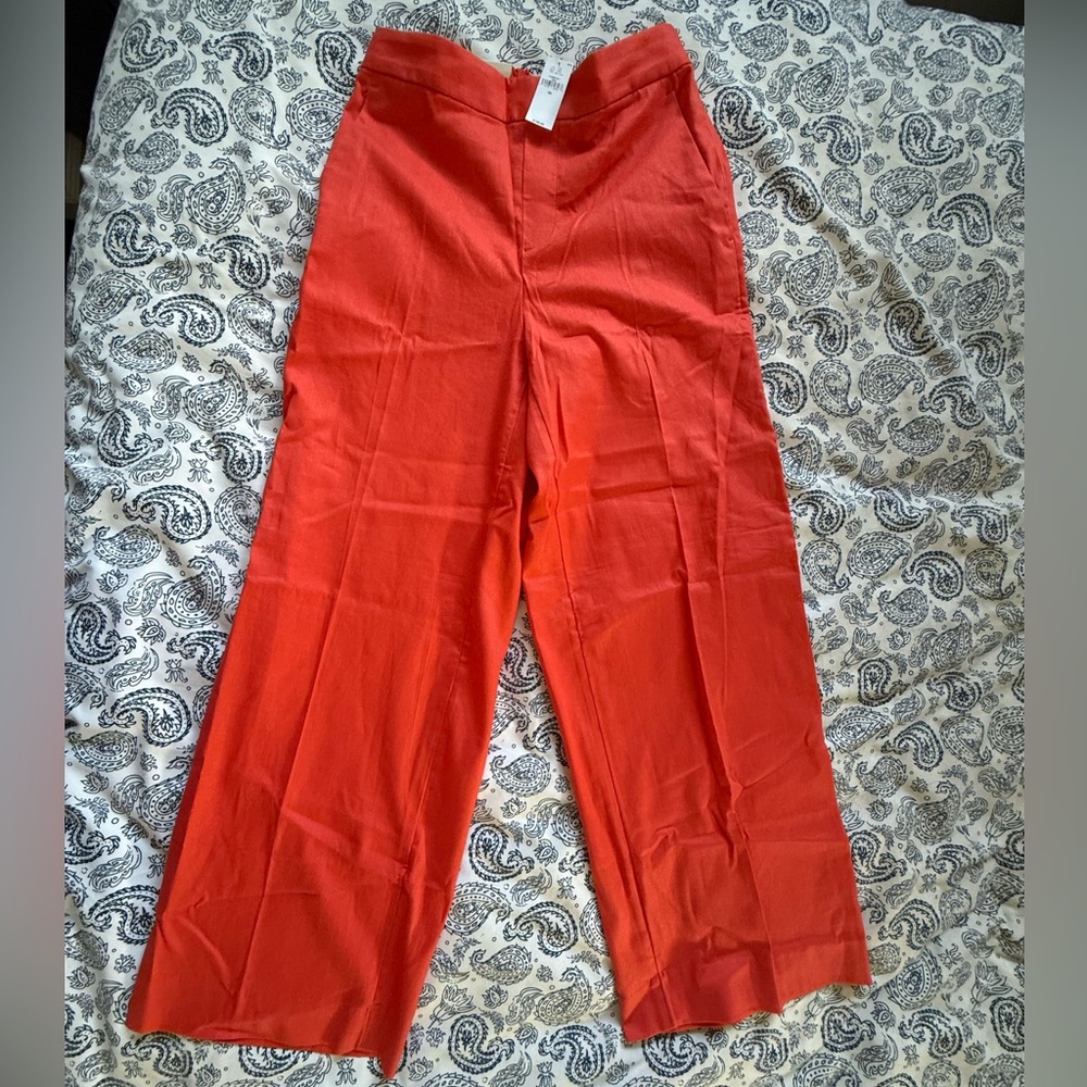 HAYDEN WIDE-LEG LINEN-BLEND PULL-ON PANT